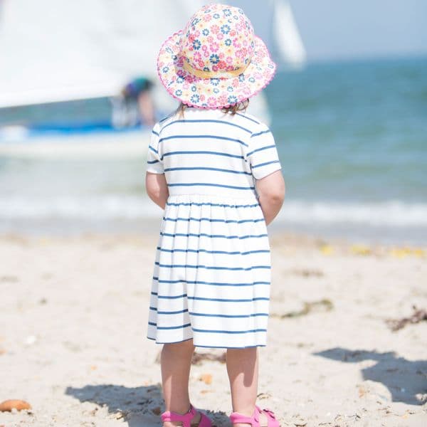 Kite Nautical Dress Baby Girl-French Navy-6 to 12 months